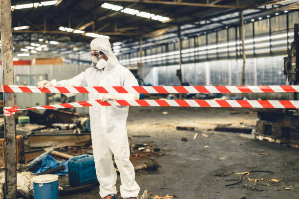 Professional Biohazard technician working in Atglen, PA